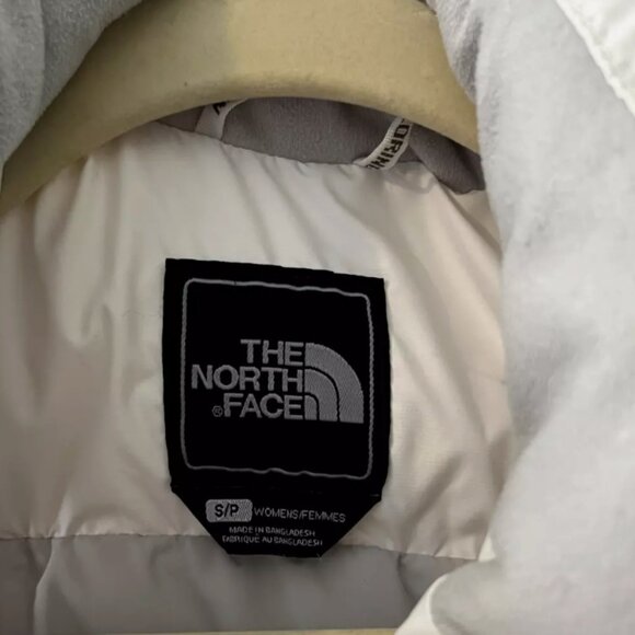 The North Face 700 Puffer Goose Down Vest Women's Size Small in White, Vintage - Picture 4 of 5